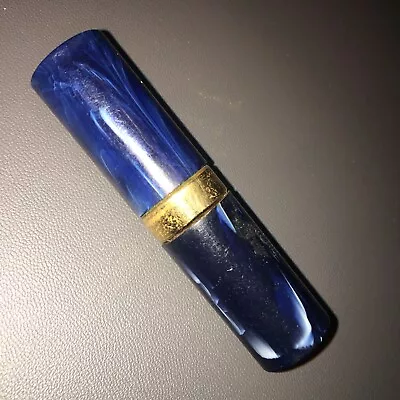 Vintage 1950s 60s?? Revlon Yardley?Rare Lipstick Bright Red.     Blue Swirl Case • $14.99