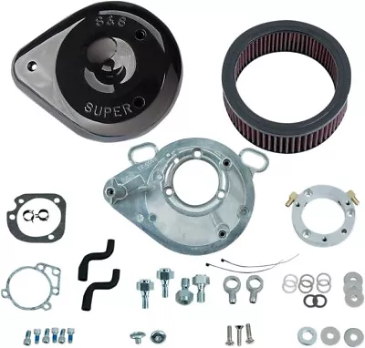 S&S Teardrop Air Cleaner Kit Gloss Black #170-0304B Harley Davidson • $287.96