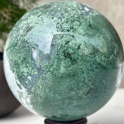 918g Natural Moss Agate Ball Quartz Crystal Sphere Reiki Meditation Decoration • $0.63