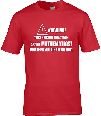 Mathematics Mens T-Shirt - Funny Hobby Statement Gift Teacher Science Math Maths • £10.95