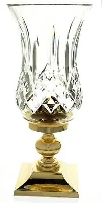 Waterford Crystal Lismore Hurricane Lamp & Brass Base 11796976 • $199.95