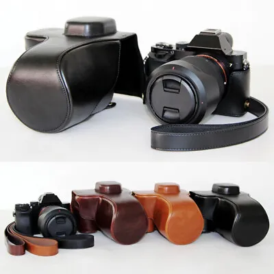 $23.68 • Buy Leather Camera Case Bag Grip Strap For Sony A7 A7R A7S A7II A7RII A7SII