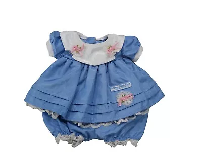 Cabbage Patch Kids Blue Taffeta Dress Bloomers And Tights KT Factory 1986 VTG • $55