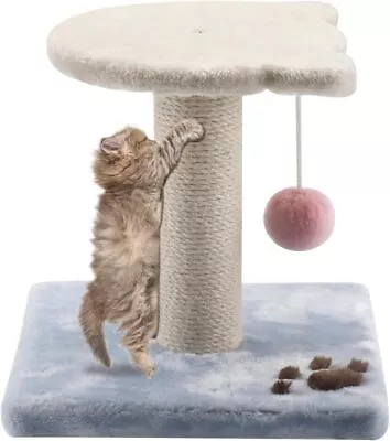 Cat Tree Scratching Post Cat Scratcher Toy Small Cat Tree Tower Natural Sisal • $27.59