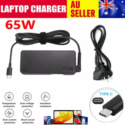 65W USB-C Type-C Adapter Laptop Charger Power  For Lenovo ThinkPad Acer Dell HP • $22.97