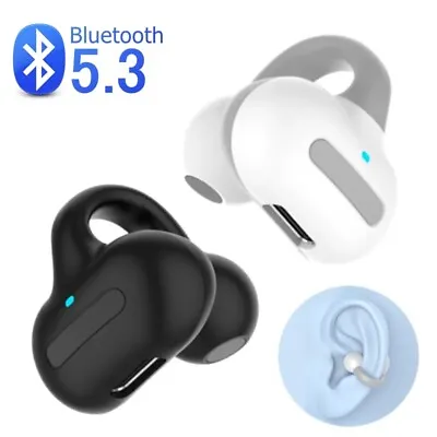 Bluetooth 5.3 Wireless Earbuds Ear Clip Bone Conduction Headphones Sport Headset • $10.97