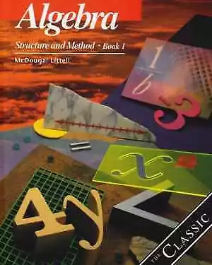 Algebra: Structure And Method Book 1 - Hardcover By MCDOUGAL LITTEL - Good • $19.17