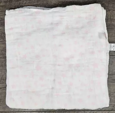 Baby Girl Hb Pink Star Muslin Swaddle Blanket • $7.99