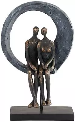 Abstract Couple 12  High Antique Brass Sculpture • $59.99