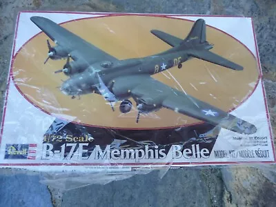 Revell 1/72 Scale B-17e Memphis Belle Plastic Model Kit #4402 1979. Nos • $24.95