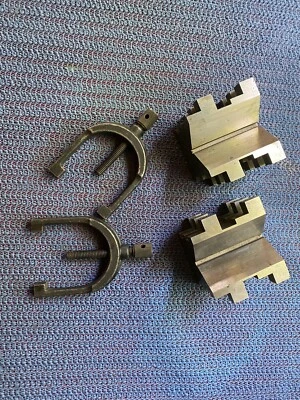 $120 • Buy Brown And Sharpe 750-B V-Block And Clamp Set With Matching Serial No.98