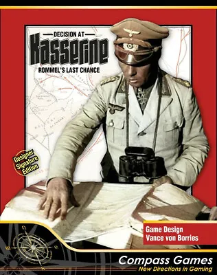 $88.95 • Buy Compass Games Decision At Kasserine: Rommel's Last Chance, Designer Edition NISW