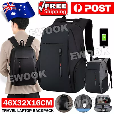 Anti-theft Backpack USB Charging Waterproof Laptop Travel Shoulder School Bags • $19.95