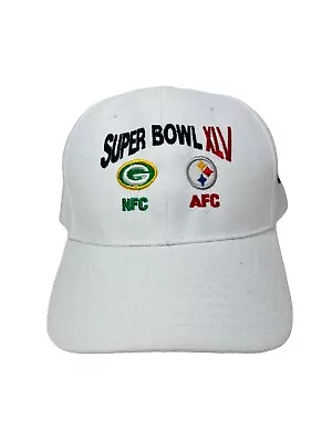 Green Bay Packers Super Bowl Xlv 2011 Pittsburgh Steelers 45 Strapback Hat • $6