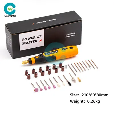 Mini Electric Grinding Rotary Drill Grinder Cordless USB Charging Engraving Tool • $36.29