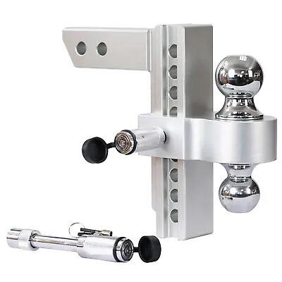 Adjustable Trailer Hitch 8 Inch Drop Hitch Ball Mount For 2 Inch Receiver Towing • $125.99
