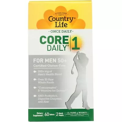 Country Life Core Daily 1 For Men 50+ 60 Tabs • $30.52