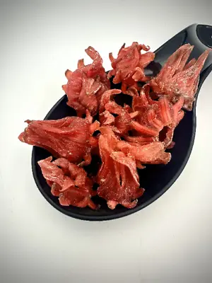 Candied Hibiscus Dried Flower 25g - 49kg Red Colour Added | Edible Fruit . • $7.30