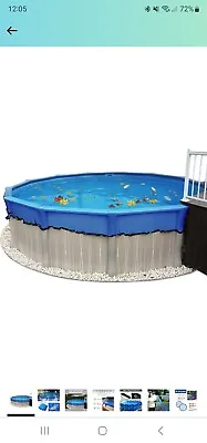 27-Feet Round Leaf Net Cover For Above Ground Pools Fits 24’ Round Pool Works • $60