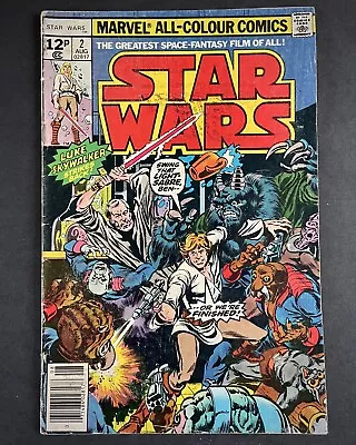 Star Wars #2 1st Obi-Wan Kenobi Han Solo UK Priced Variant Marvel 1977 • £1.99