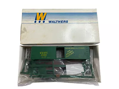 WALTHERS HO SCALE MINNEAPOLIS & ST LOUIS WOOD BOX CAR - #932-2269 W/ Box 22455 • $19.99