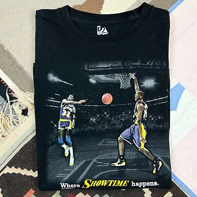 2000s NBA Majestic Kobe Bryant Magic Johnson Shirt Showtime Lakers Men's XL • $34.95