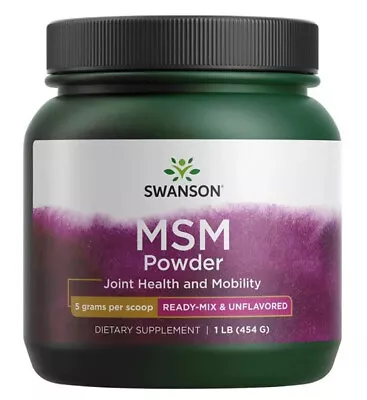 Swanson MSM Unflavored 454g (1 LB) • $35.69