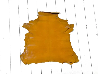 £39.99 • Buy 1mm Dyed Veg Tan Suede Sheepskin Leather Craft Half/whole Hide - Umber Tan