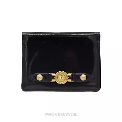 Versace Card Holder Wallet - Black • $187