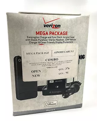 Verizon Mega Package For IPhone 4 - Dock Case Headset Car Charger Etc. • $9.99