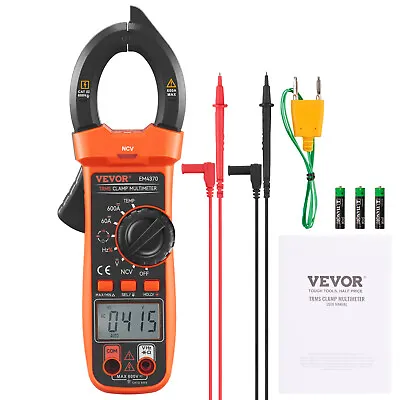 VEVOR Digital Clamp Meter Multimeter True RMS AC DC Volt Amp NCV Measurement • $38.54