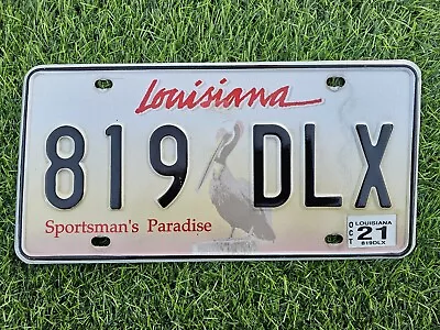 Louisiana Pelican License Plate Tag Sign Cajun Vanity 819 DLX Deluxe Luxury Car • $9.95