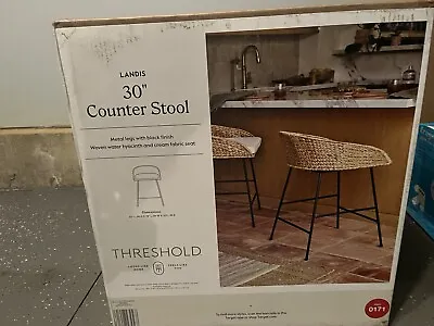 Landis Woven Backed Counter Height Barstool With Cushion - Damaged Box - Target • $65