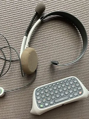 Preowned OEM Microsoft Xbox 360 Chat Pad And Wired Headset • $4.99