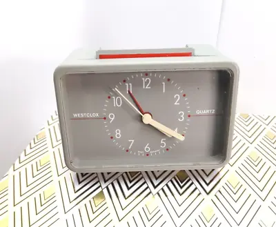 WESTCLOX Quartz Vintage Alarm Clock West Germany 70s 80s Please Read Description • £19.99