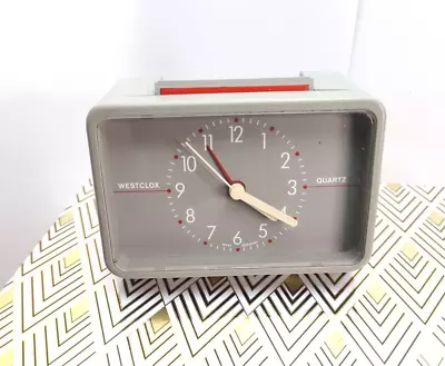WESTCLOX Quartz Vintage Alarm Clock West Germany 70s 80s Please Read Description • £19.99