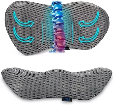 Divine Comfort Lumbar Support Pillow Memory Foam Back Pain Relief For Desk Chair • $15.99