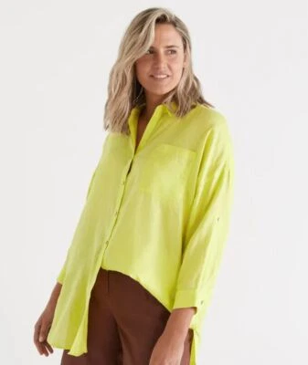 $42 • Buy New Linen Longline Shirt Freeshipping