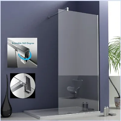 Walkin Wet Room Shower Screen Panel 8mm Glass Shower Cubicle And Tray Free Waste • £97