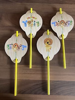 5 Raa Raa Noisy Lion Straws And Toppers Party Bag Fillers • £3.79