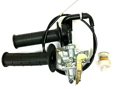 Carburetor & Throttle Handle Grip Bar For Honda XR50R  CRF50F Z50  Z50R   (7/8 ) • $29.99