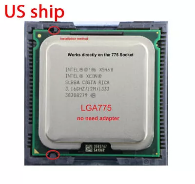 1pcs Intel Xeon X5460 Processor 3.16 GHz 1333 MHz CPU LGA775 SLANP (no Adapter) • $29.62