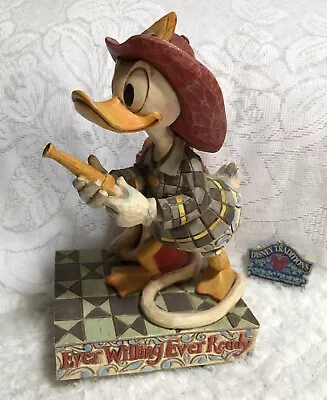Enesco Disney Traditions Jim Shore Ever Willing Ever Ready Donald Duck 4006880 • $120