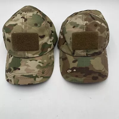 Lot Of 2 Army Tactical OCP Multicam Scorpion Hat Lightbird Adjustable Strapback • $14.98