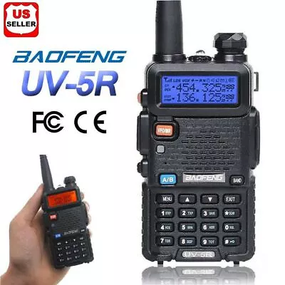 Baofeng UV-5R VHF UHF Dual-Band FM Ham 5W Portable Two-way Radio Walkie Talkie • $27.98