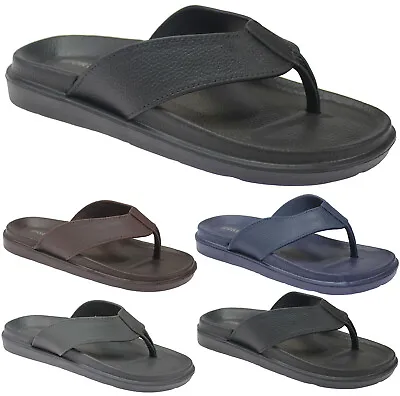 £4.95 • Buy Mens Summer Toepost Chappals Sandals Beach Walking Comfort Flip Flops Mules Shoe