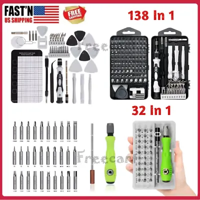 Small Repair Precision Screwdriver TORX Tool Magnetic Kit Set Fix 32 Or 138 IN 1 • $7.02