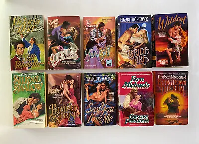 Vintage Historical Romance Lot Of 10 Paperbacks • $29.99