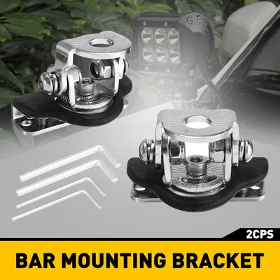 $54.02 • Buy 2x/Set Bar Car Roll Mount Tube Bracket Clamp BullBar For Off Road LED Work Light
