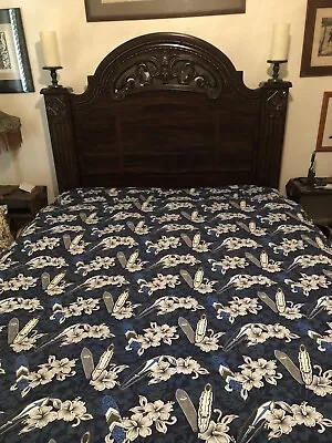 DEAN MILLER  DOUBLE BED HAWAIIAN ISLAND  SURFBOARD  DUVET COVER COTTON 64  X 86  • $45